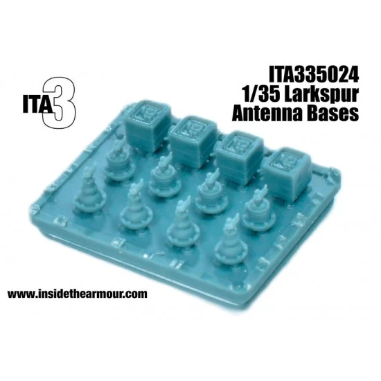 Inside the Armour 335024 1/35 Larkspur Radio Antenna Bases - Military Vehicles & Tanks