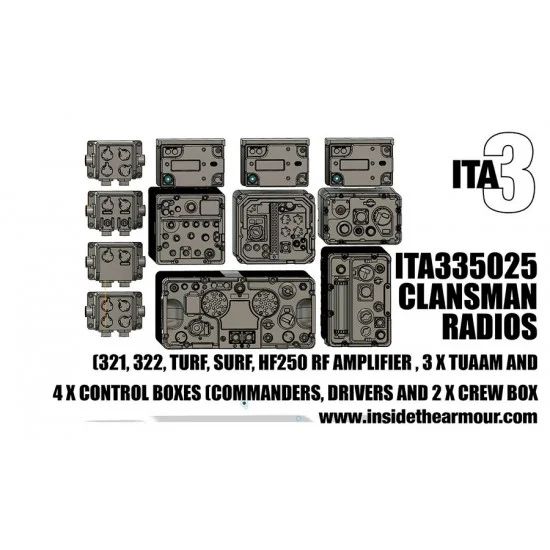 Inside the Armour 335025 1/35 British Cold War/Modern Clansman Radio - Military Vehicles & Tanks
