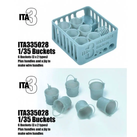 Inside the Armour 335028 1/35 Buckets (6pcs) - Scenics & Diorama