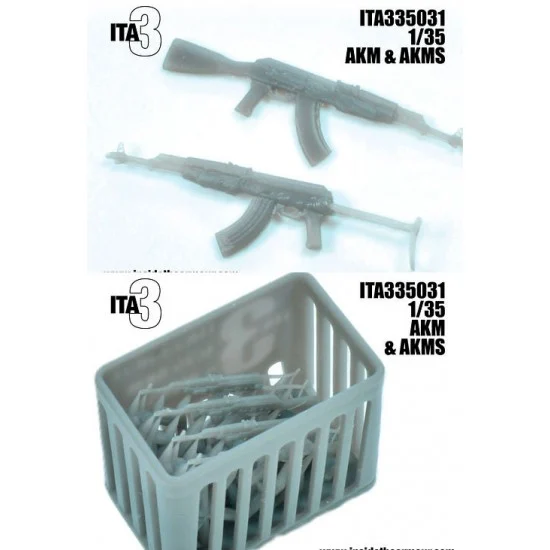 Inside the Armour 335031 1/35 AKM and AKMS Rifles (4pcs) - Model Figures
