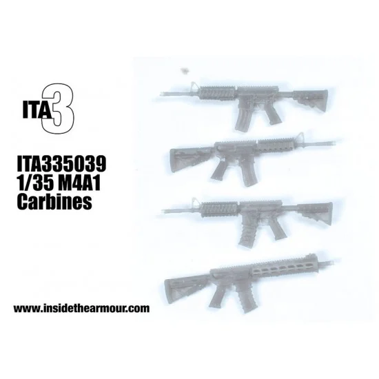 Inside the Armour 335039 1/35 M4A1 Carbines (4pcs) - Model Figures