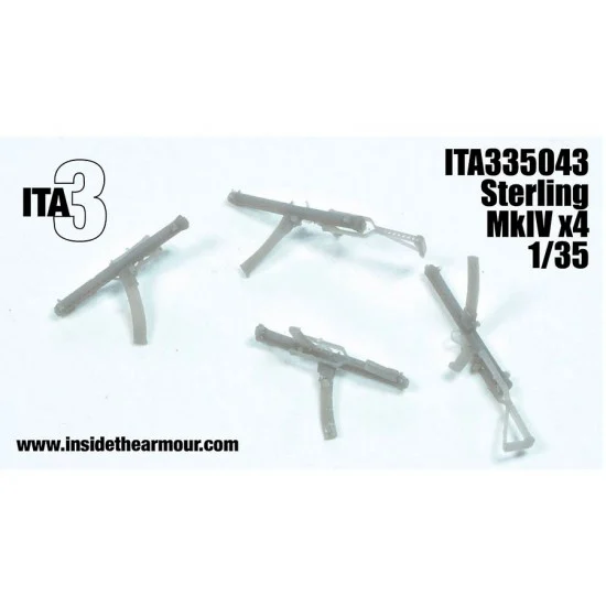 Inside the Armour 335043 1/35 British Cold War Stirling Mk.4 SMG (4pcs) - Model Figures