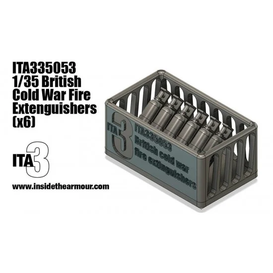 Inside the Armour 335053 1/35 British Cold War AFV Fire Extinguishers 1960-2000 (6pcs)