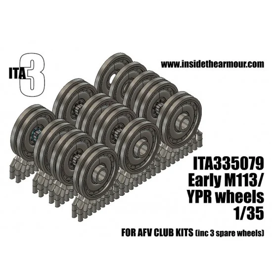 Inside the Armour 335080 1/35 Early M113 and YPR Wheels for AFV Club kits - Military Vehicles & Tanks