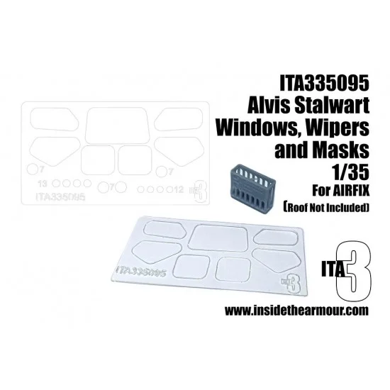 Inside the Armour 335095 1/35 Alvis Stalwart Replacement Windows and Wipers for Airfix kit - Military Vehicles & Tanks