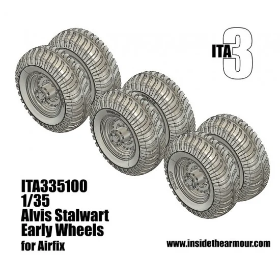 Inside the Armour 335100 1/35 Alvis Stalwart Early Wheels for Airfix kit - Military Vehicles & Tanks