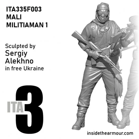 Inside the Armour 335F003 1/35 Mali Militia Man #1 - Model Figures