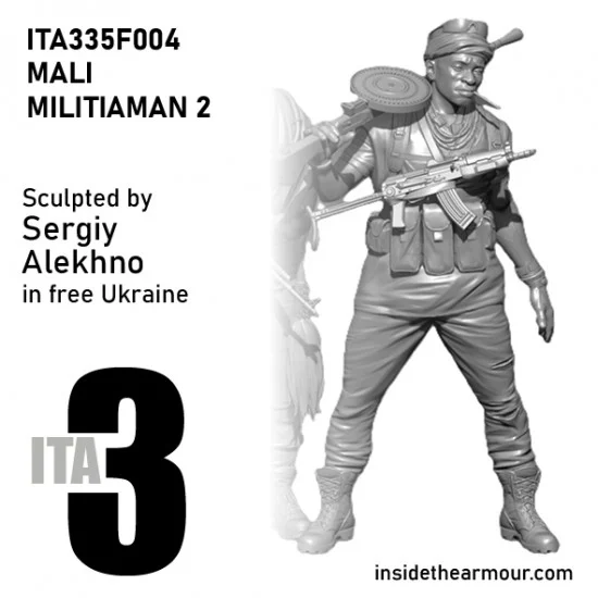Inside the Armour 335F004 1/35 Mali Militia Man #2 - Model Figures