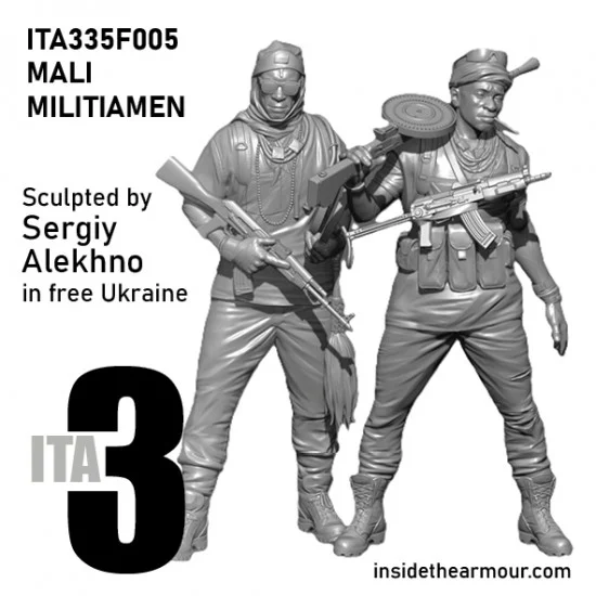 Inside the Armour 335F005 1/35 Mali Militiamen (2 figures) - Model Figures