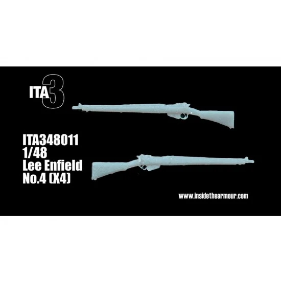 Inside the Armour 348011 1/48 Lee Enfield No.4 Rifles (4pcs) - Model Figures