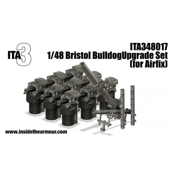 Inside the Armour 348017 1/48 Bristol Bulldog Exterior Upgrade set for Airfix kits - Model Planes