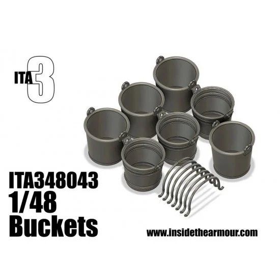 Inside the Armour 348043 1/48 Buckets (7pcs) - Scenics & Diorama