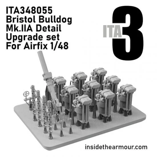Inside the Armour 348055 1/48 Bristol Bulldog Mk.II A Exterior Detail set for Airfix kits - Model Planes