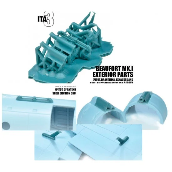 Inside the Armour 372002 1/72 Bristol Beaufort Exterior Parts for Airfix kits - Model Planes