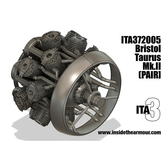 Inside the Armour 372005 1/72 Bristol Taurus II Engines (Maintenance) for Airfix Beaufort kits - Model Planes