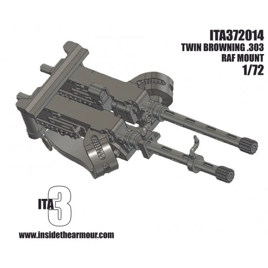 Inside the Armour 372014 1/72 RAF Browning.303 Twin Mount - Model Planes