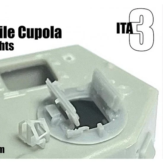 Inside the Armour 372026 1/72 WWII British AFV Low Profile Cupola with Bonus Vane Sights - Military Vehicles & Tanks