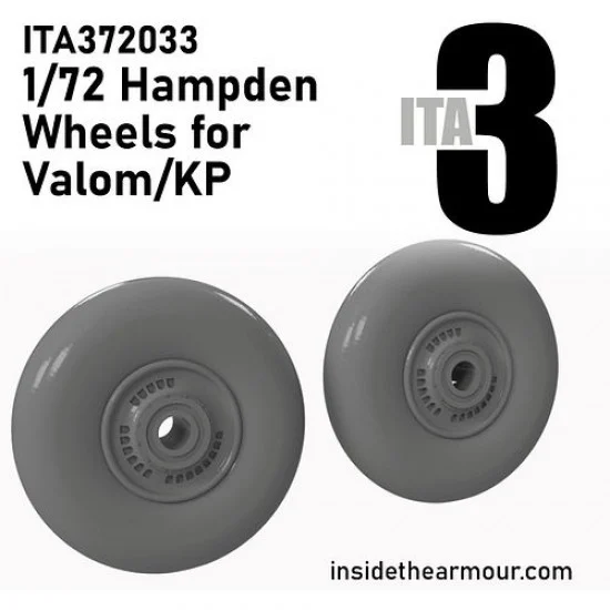 Inside the Armour 372033 1/72 Hampden Wheels for Valom/ Kovozavody Prostejov kits - Model Planes