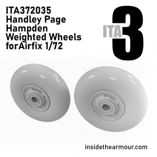 Inside the Armour 372035 1/72 Handley Page Hampden Weighted Wheels for Airfix kits - Model Planes