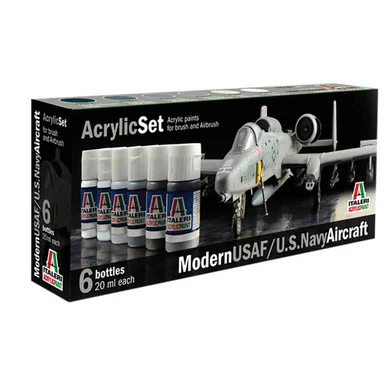 Modern USAF/U.S. Navy Aircraft Acrylic Paint Set - Italeri