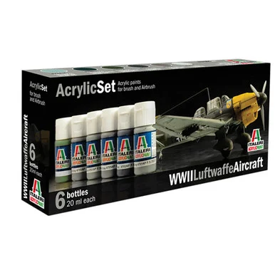 WWII Luftwaffe Aircraft Acrylic Paint Set - Italeri