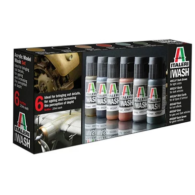 Model Wash Acrylic Paint Set - Italeri
