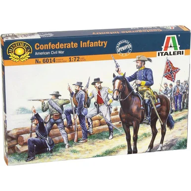 Confederate Infantry 1/72 Plastic Figures Italeri (6014)