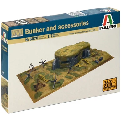 Bunker and Accessories (WWII) 1/72 Kit - Italeri