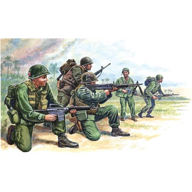 American Special Forces (Vietnam) 1/72 Plastic Figures - Italeri