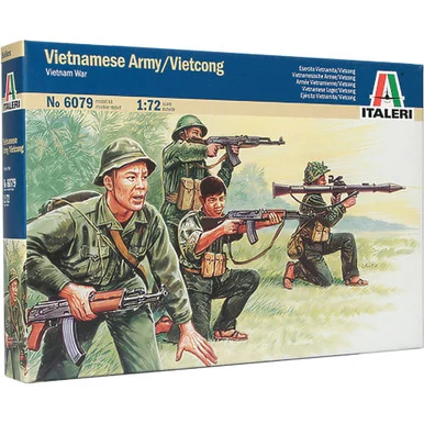 Vietnam. Army/Vietcong (Vietnam) 1/72 Figures - Italeri