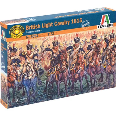British Light Cavalry 1815 1/72 Plastic Figures - Italeri