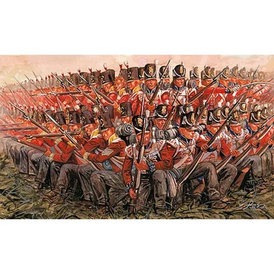 British Infantry 1815 1/72 Plastic Figures - Italeri