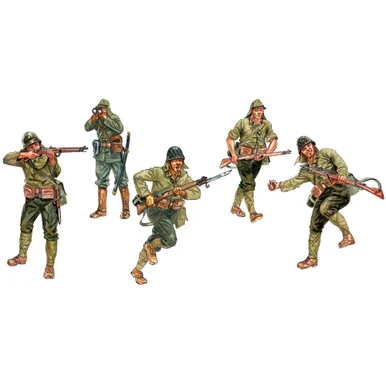 Japanese Infantry 1/72 Plastic Figures Italeri (6170s)