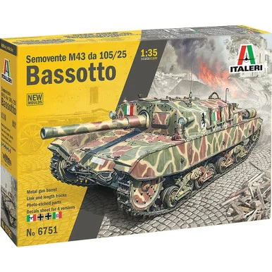 Semovente M43 da 105/25 Bassotto 1/35 Kit Italeri 6751