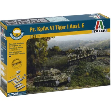 Pz.Kpfw.VI Tiger I Ausf. E 1/72 Kit - Italeri