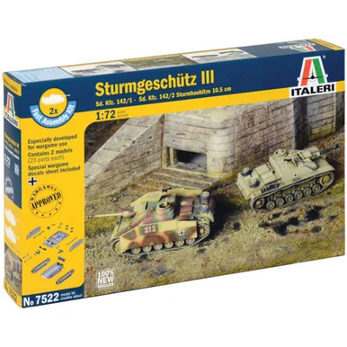 Stug III / Sturmhaubitze 105 1/72 Kit - Italeri