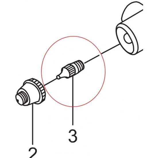 Sparmax SP.0058 0.35mm Nozzle for SP.GP35 Sparmax Tigger Side Feed Airbush - Hobby & Model Paints