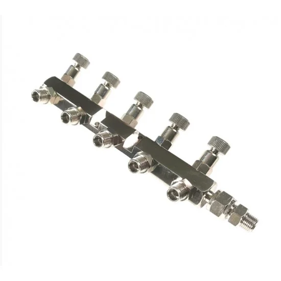 Sparmax SP.MANIFOLD5 Manifold with Indiv Shut Off 1/8'' 5 Outlet - Hobby & Model Paints