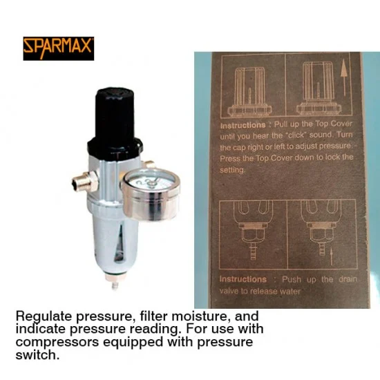 Sparmax SP.REGSET Regulator, Filter and Gauge Set - Hobby & Model Paints