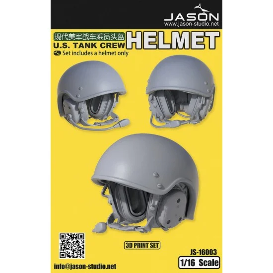 Jason Studio 16003 1/16 US Tank Crew Helmet Vol.3 - Model Figures