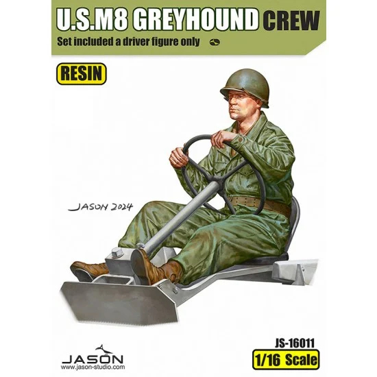 Jason Studio 16011 1/16 M8 Greyhound Driver Figure for Andy's Hobby Headquarters - Model Figures