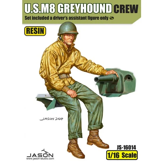 Jason Studio 16014 1/16 M8 Greyhound Driver's Assistant Figure for Andy's Hobby Headquarters - Model Figures