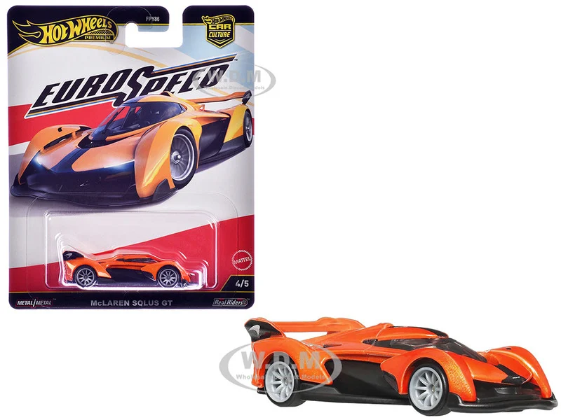 McLaren Solus GT Orange Metallic "Euro Speed" Series Diecast Model Car by Hot Wheels - McLaren Models