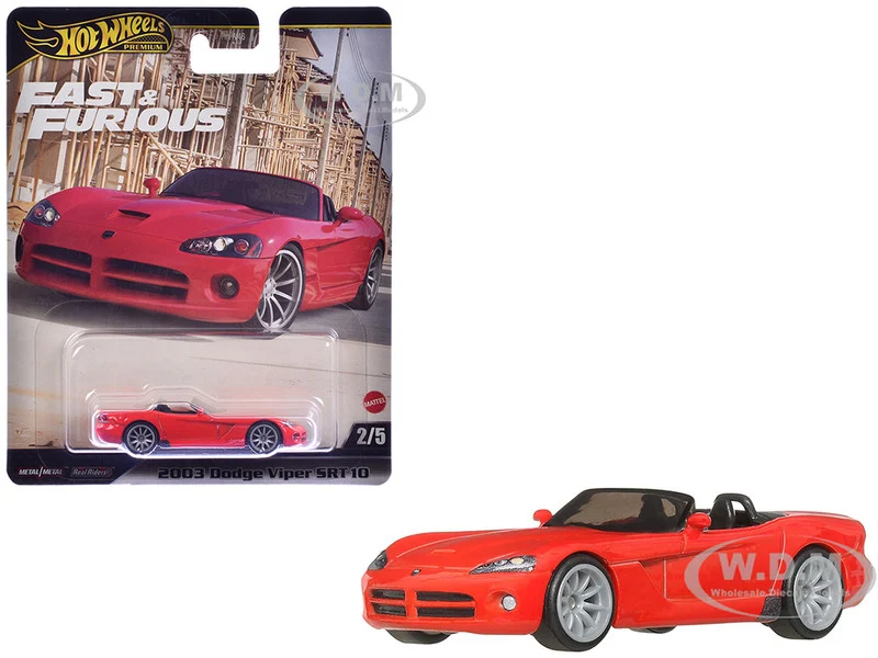 2003 Dodge Viper SRT10 Red "The Fast and the Furious: Tokyo Drift" (2006) Movie "Fast & Furious" Series Diecast Model Car by Hot Wheels - Dodge Models