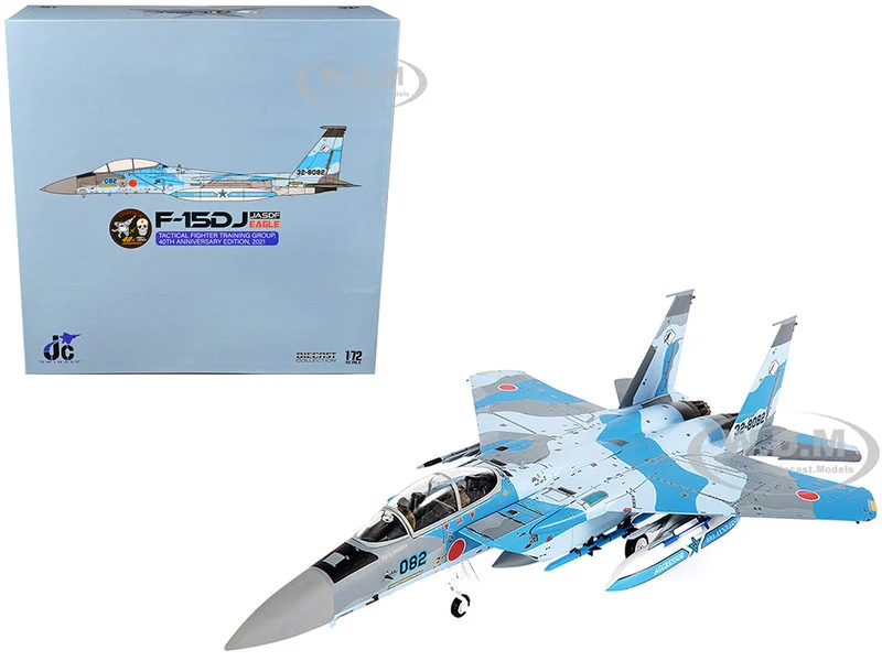 Mitsubishi F-15DJ Eagle Fighter Plane "JASDF (Japan Air Self-Defense Force) Tactical Fighter Training Group 40th Anniversary Edition" (2021) 1/72 Diecast Model by JC Wings