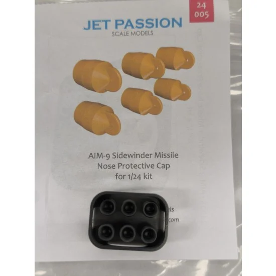 Jet Passion 24005 1/24 AIM-9L Sidewinder Missile Nose Protectne Cap (6pcs)