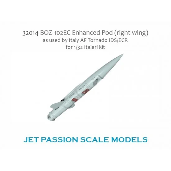 Jet Passion 32014 1/32 Italian Tornado BOZ-102EC Enhanced Pod (Right Wing) for Italeri kits