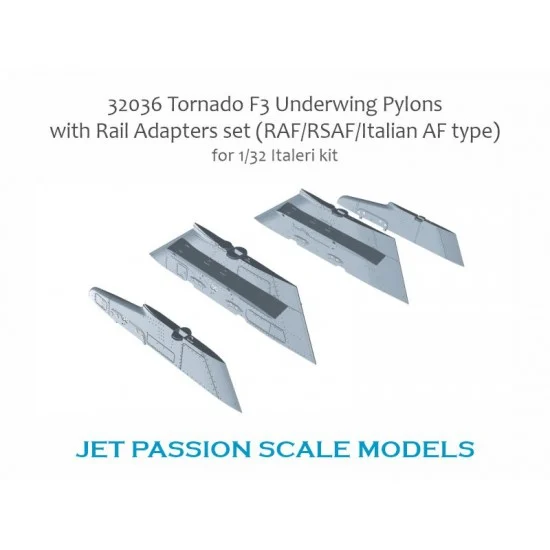 Jet Passion 32036 1/32 Tornado F3 Underwing Pylons w/Railadapters Set for Italeri kits - Model Planes