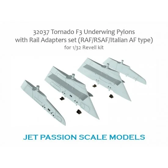 Jet Passion 32037 1/32 Tornado F3 Underwing Pylons w/Railadapters Set for Revell kits - Model Planes