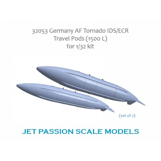 Jet Passion 32053 1/32 German Tornado IDS/ECR Travel Pod 1500L (2pcs) - Model Planes